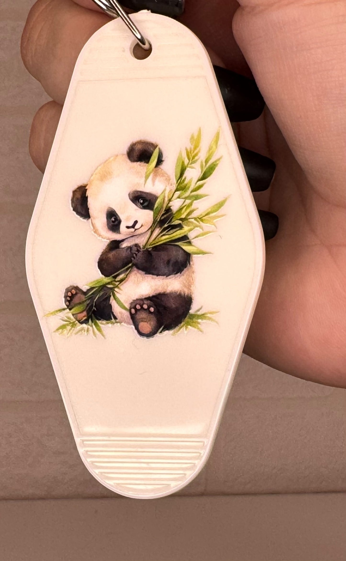 Panda motel keyring