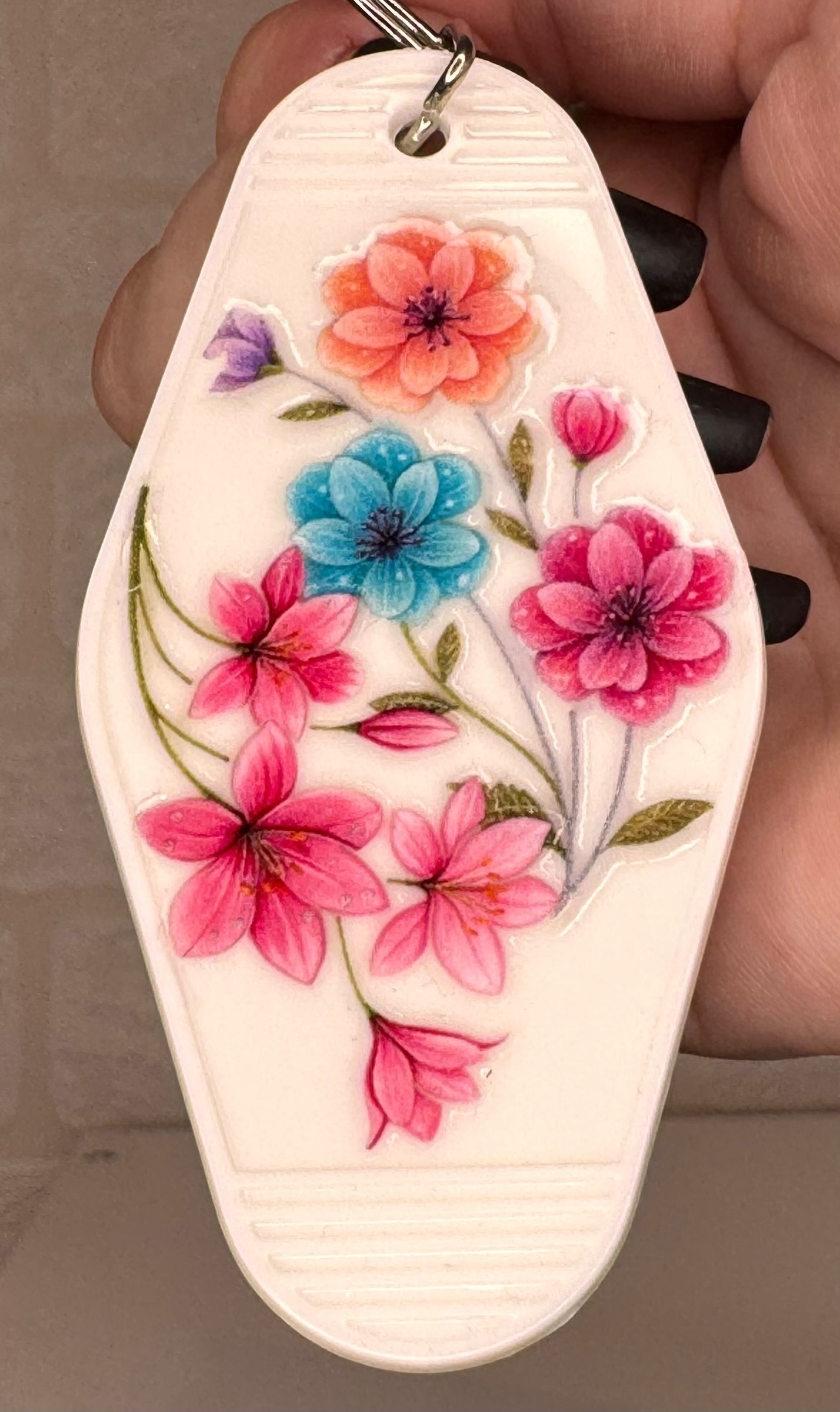 Plant themed Motel keyring