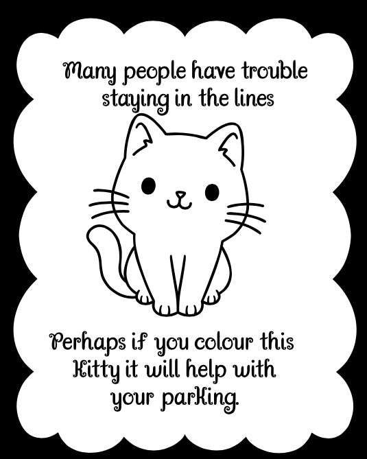 Parking space colouring pages ￼