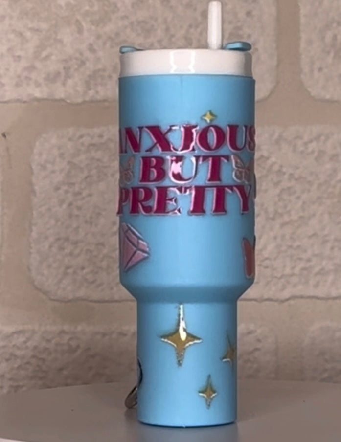 Mini tumbler storage keyring