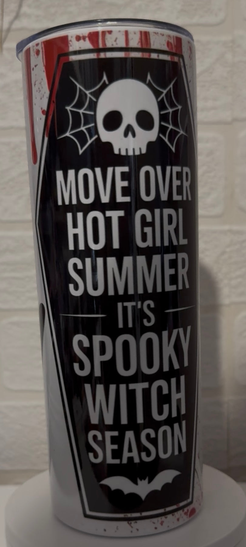 metal tumbler with straw