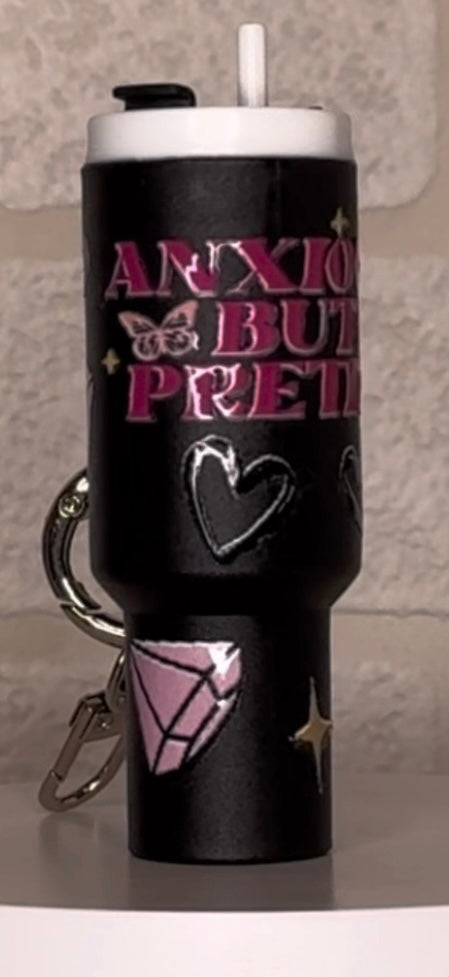 Mini tumbler storage keyring