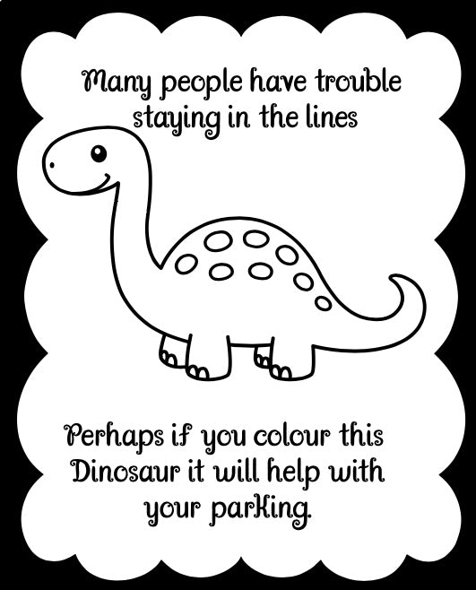 Parking space colouring pages ￼