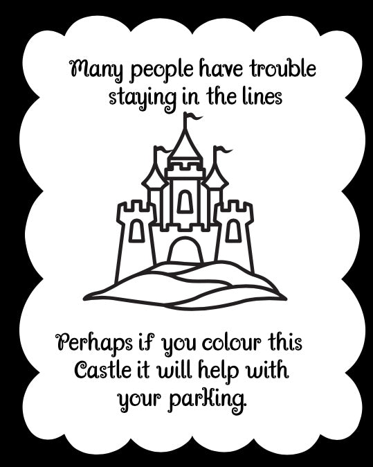Parking space colouring pages ￼