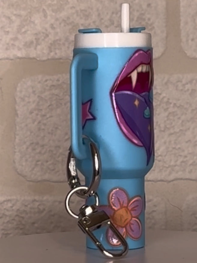 Mini tumbler storage keyring