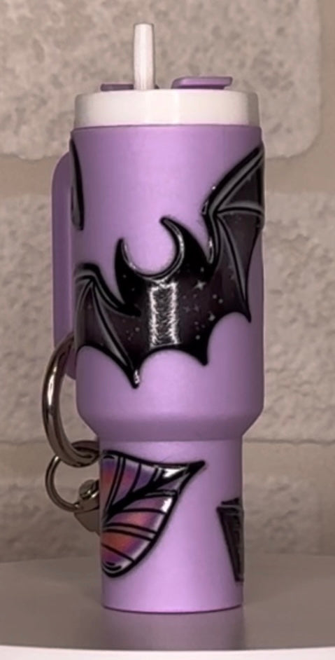 Mini tumbler storage keyring