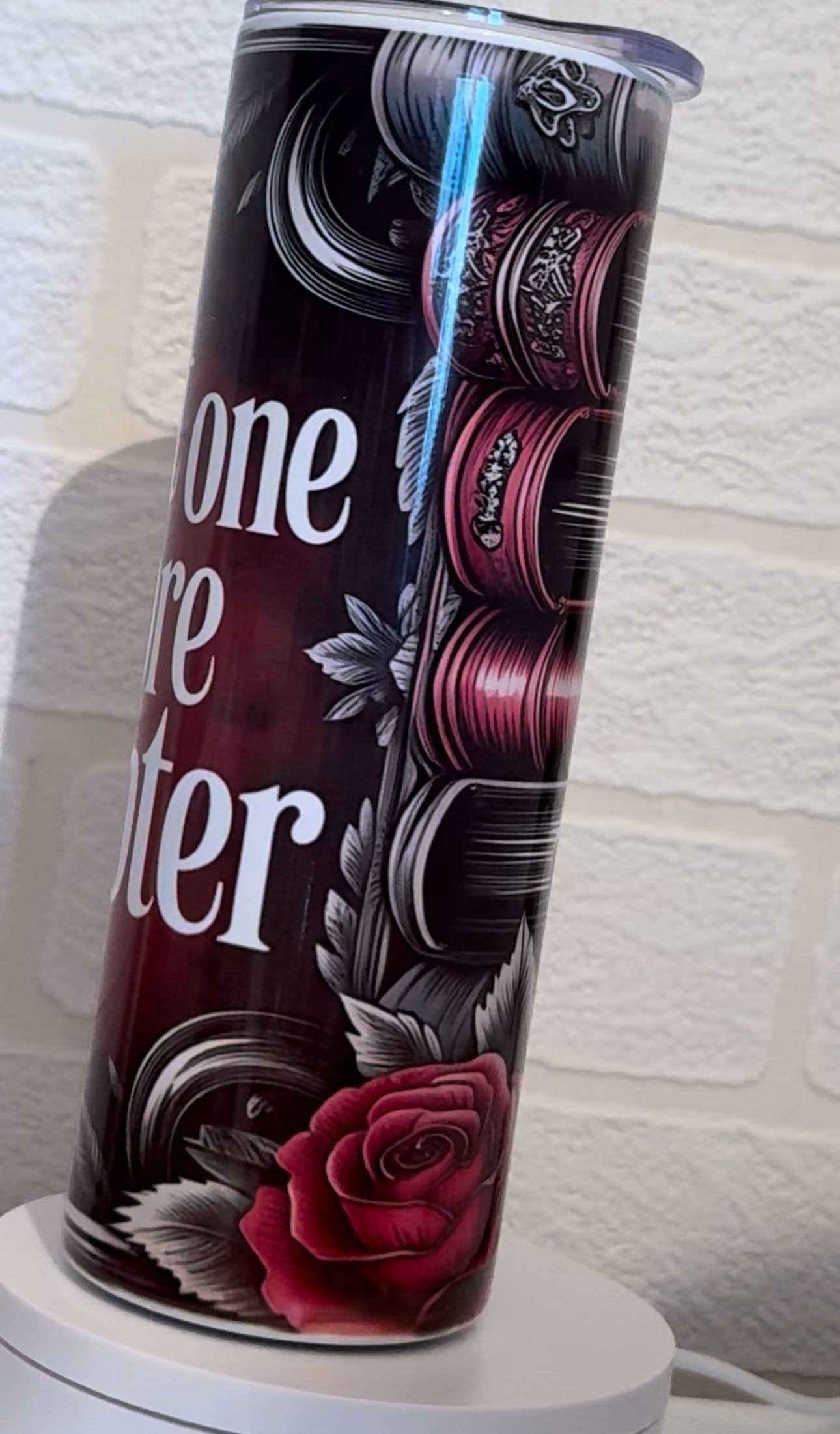 metal tumbler with straw