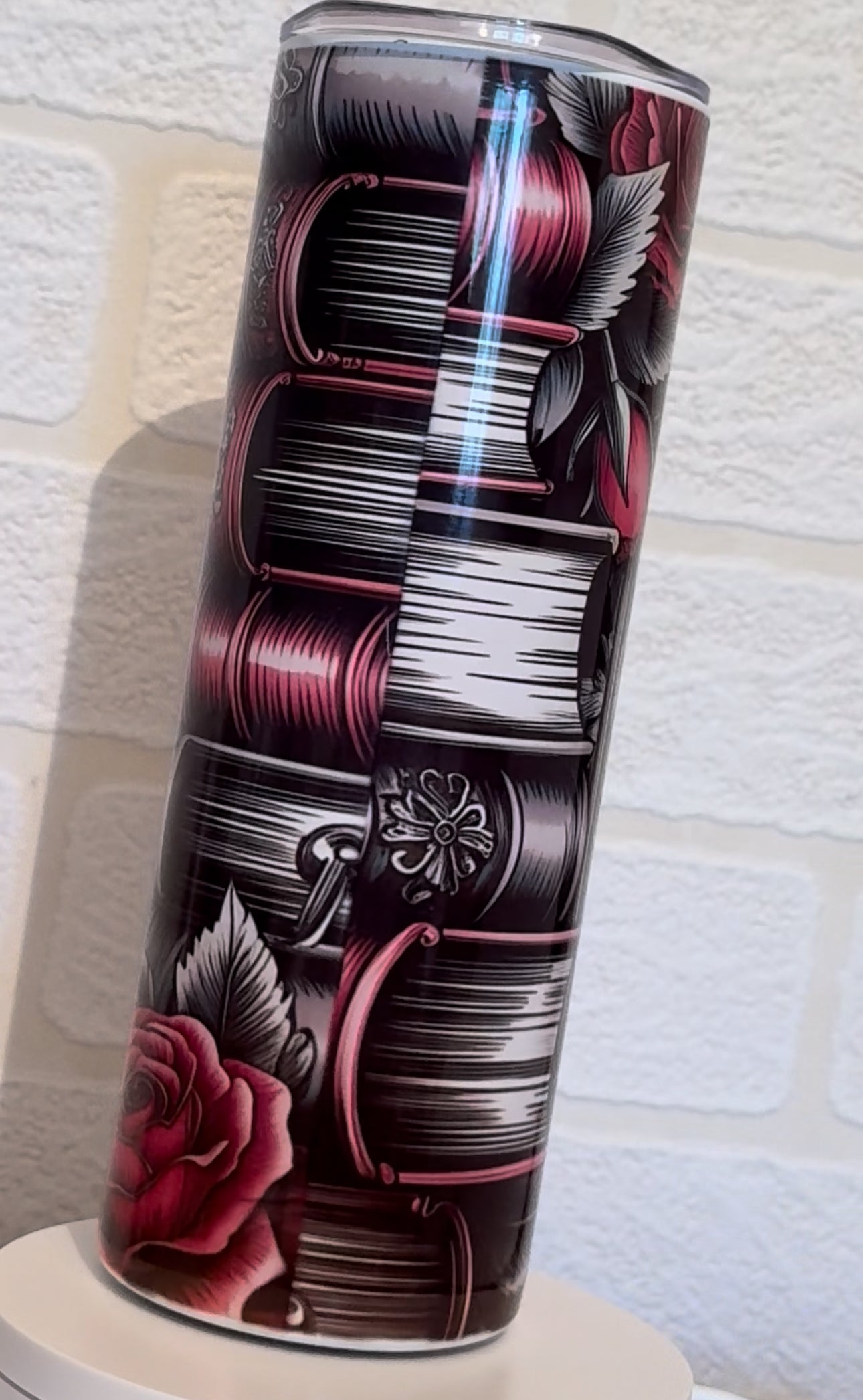 metal tumbler with straw