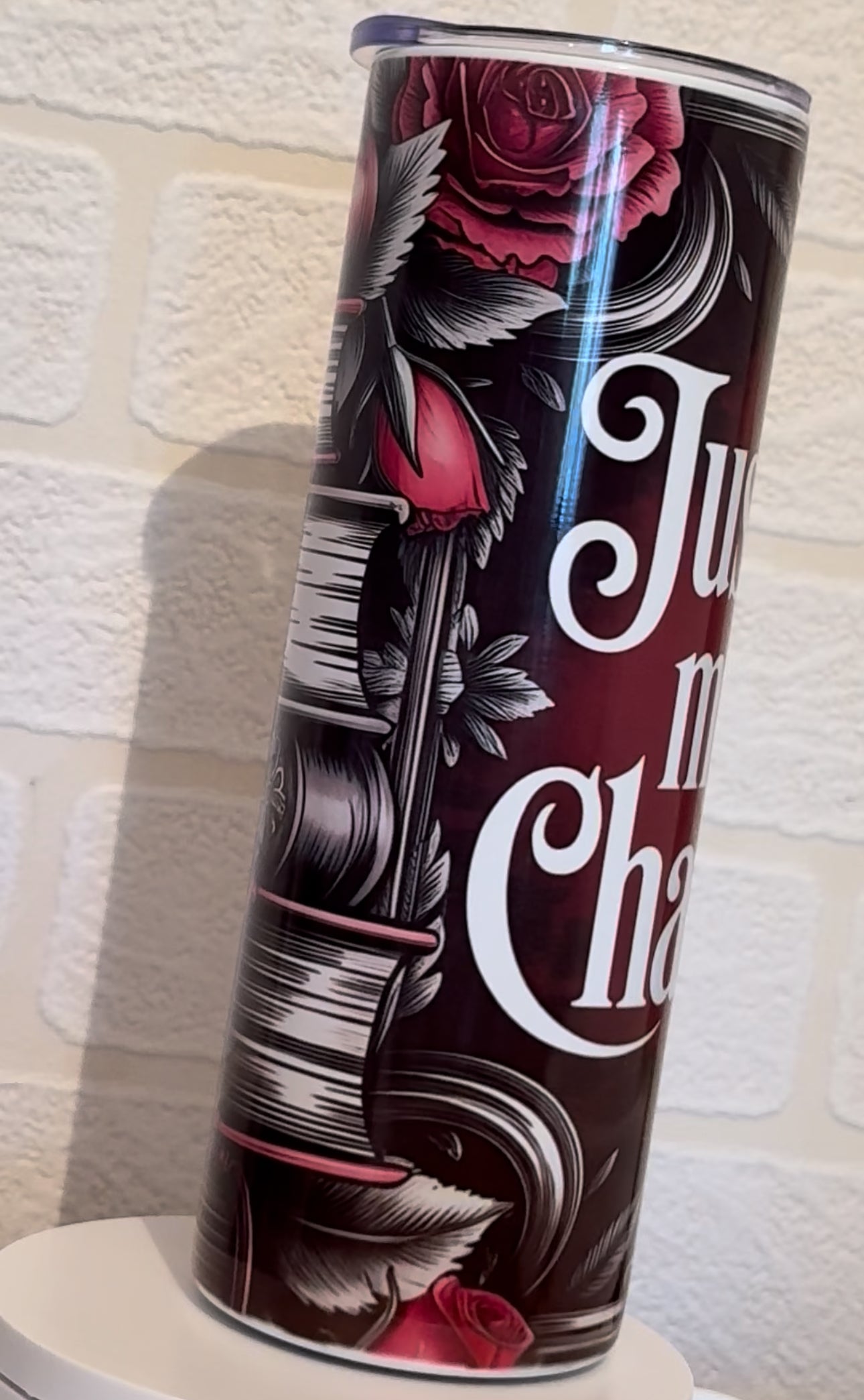 metal tumbler with straw