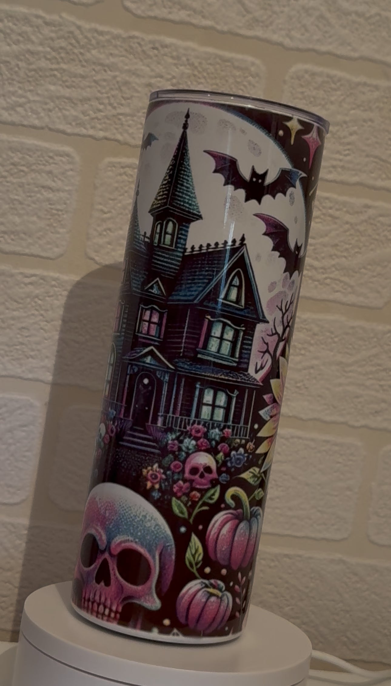 metal tumbler with straw