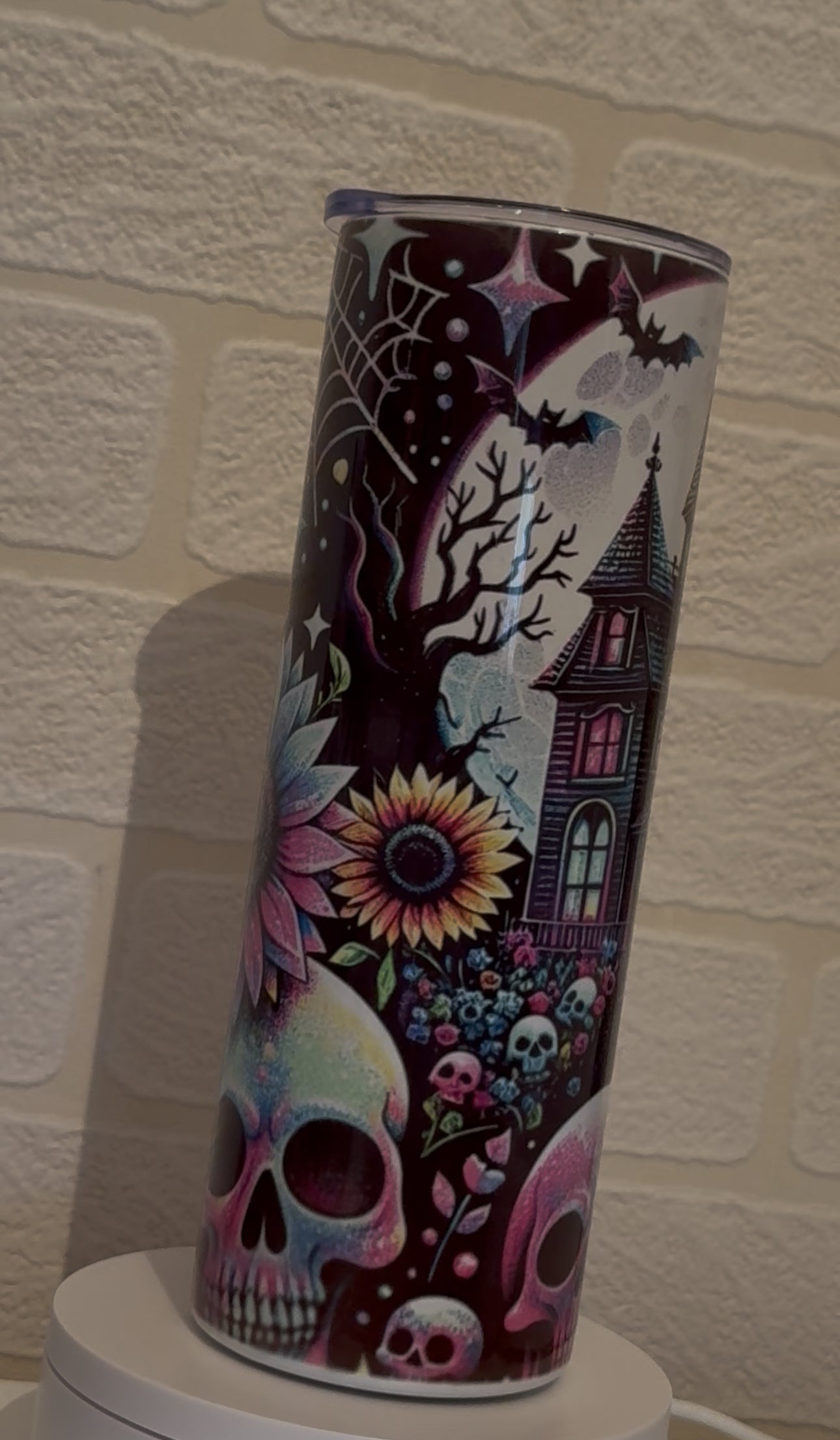 metal tumbler with straw