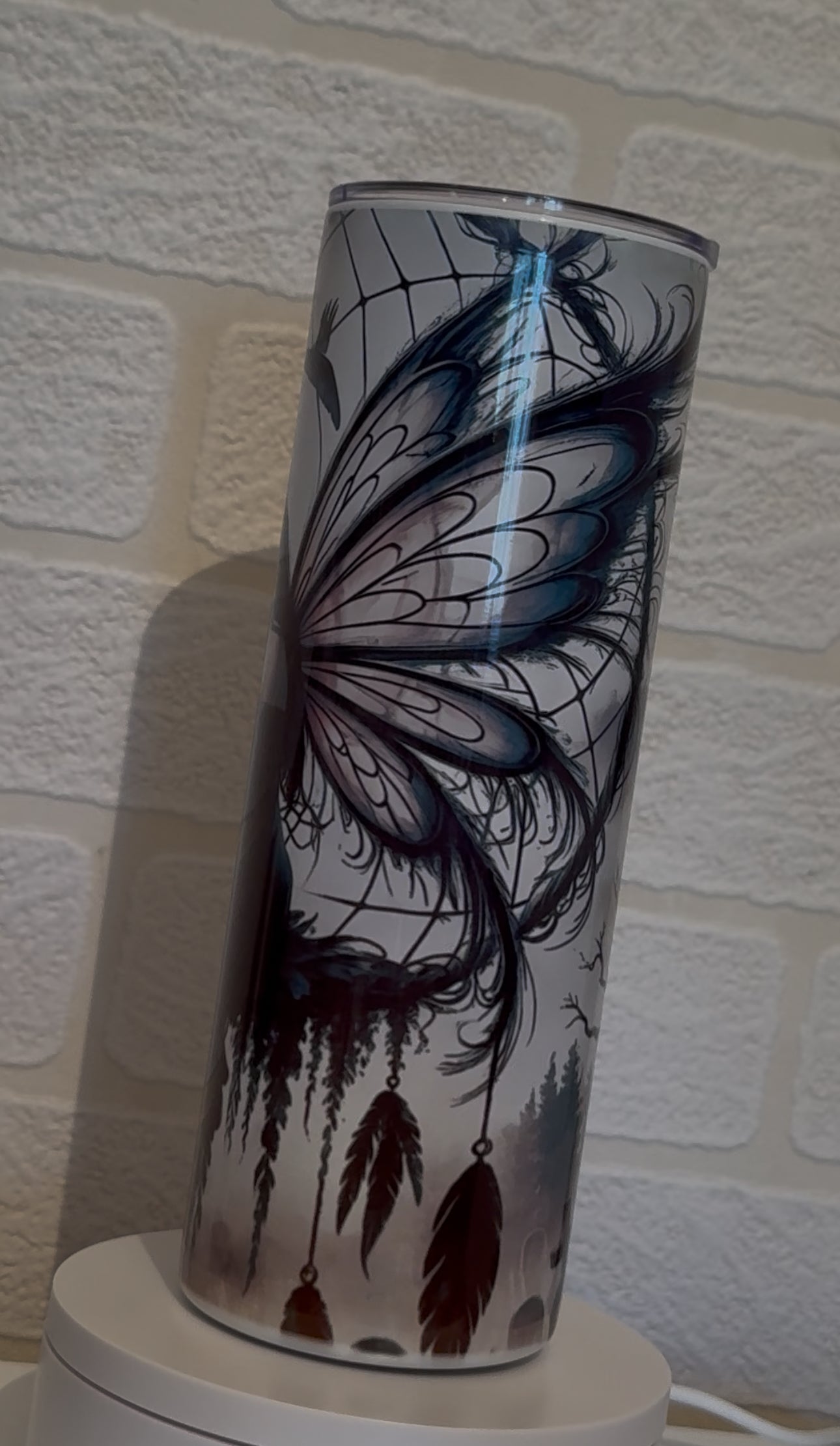 metal tumbler with straw