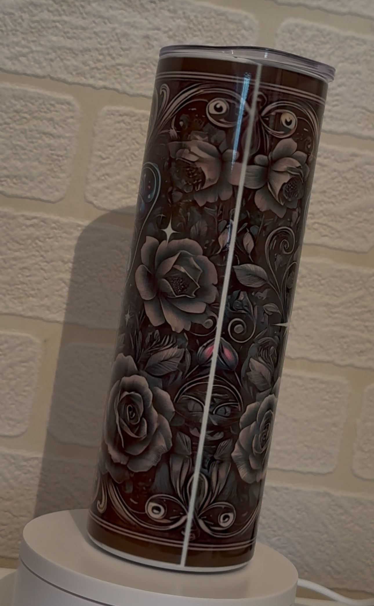 metal tumbler with straw