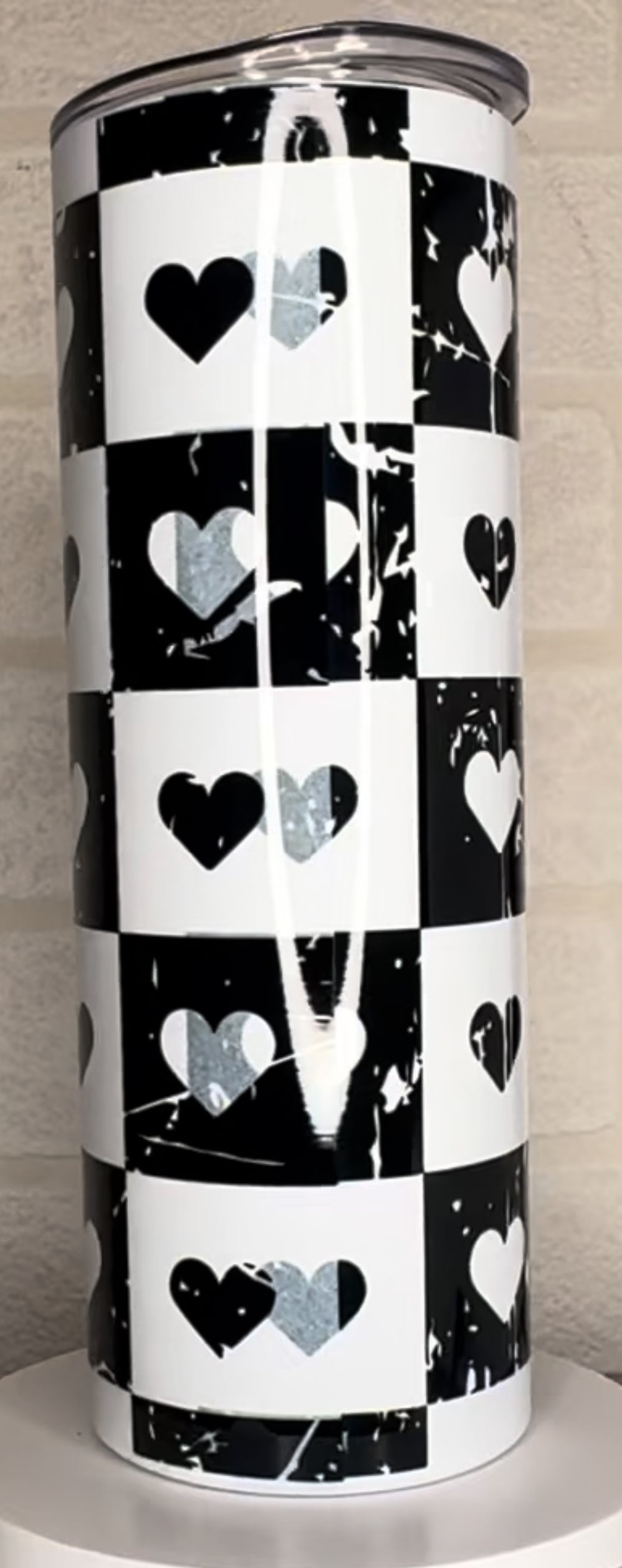 metal tumbler with straw