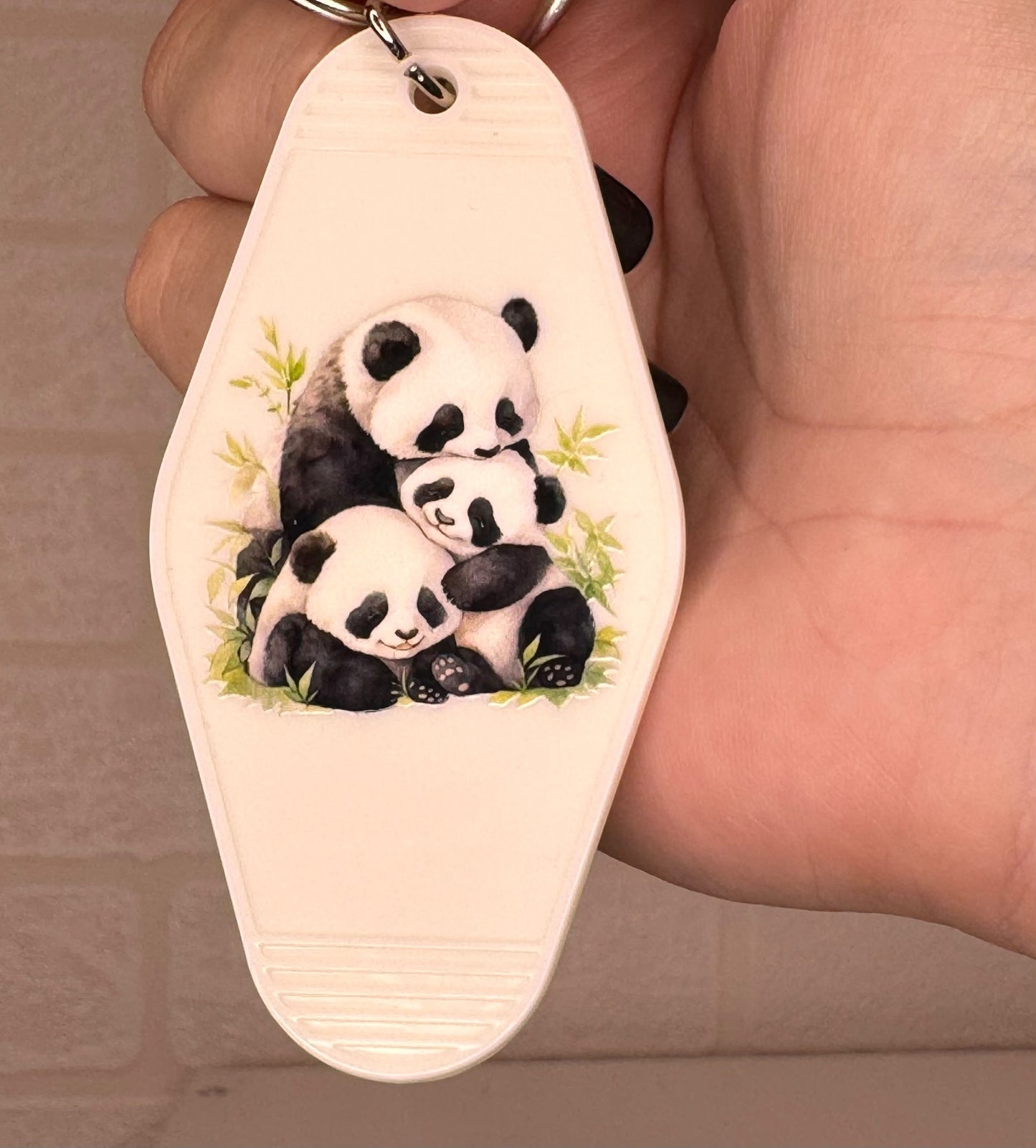 Panda motel keyring