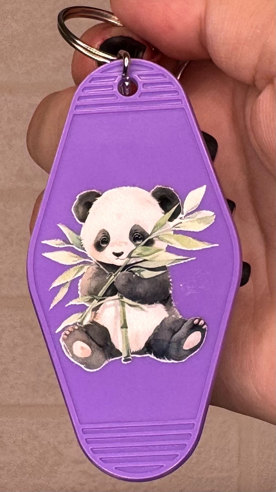 Panda motel keyring
