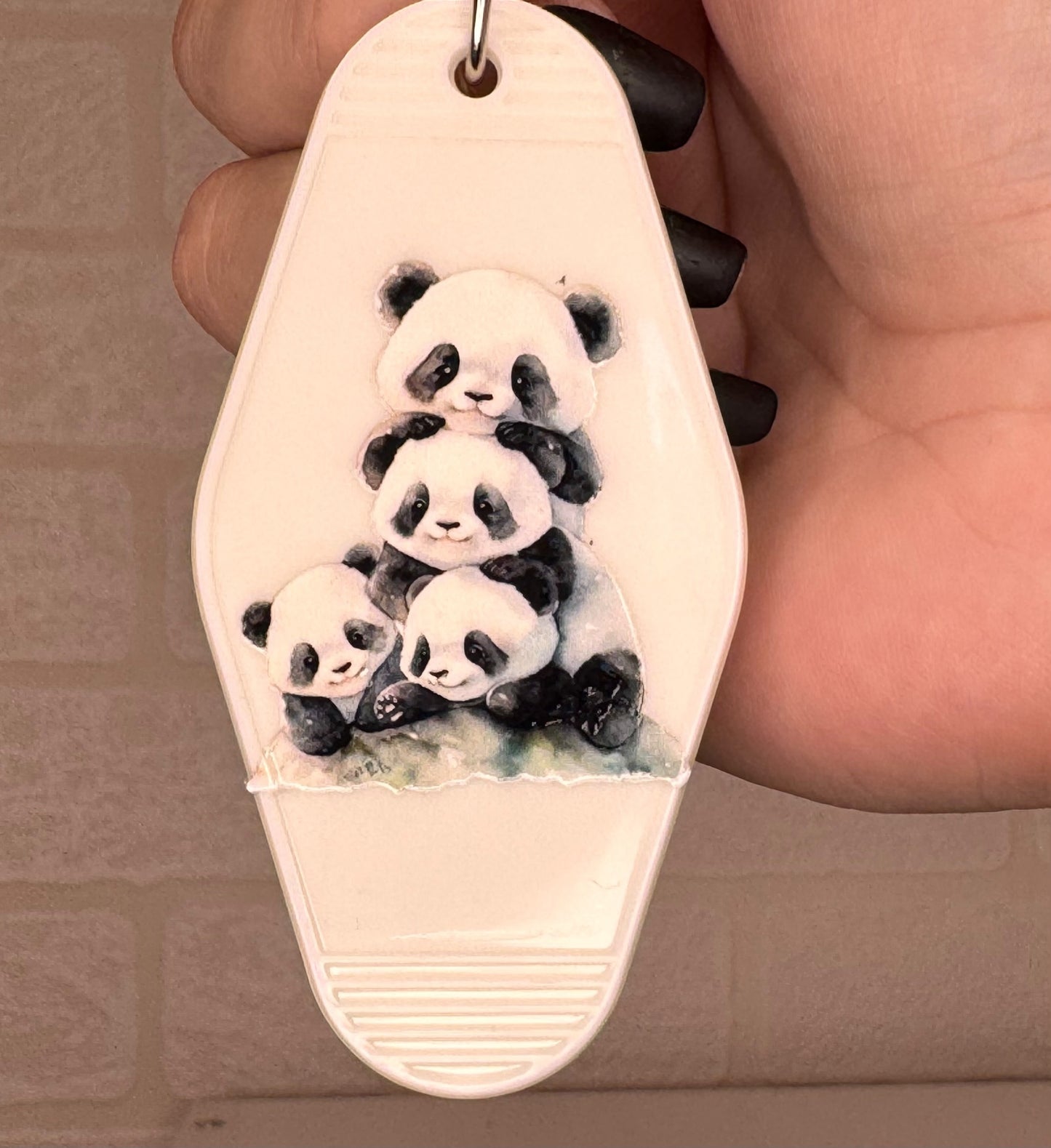 Panda motel keyring