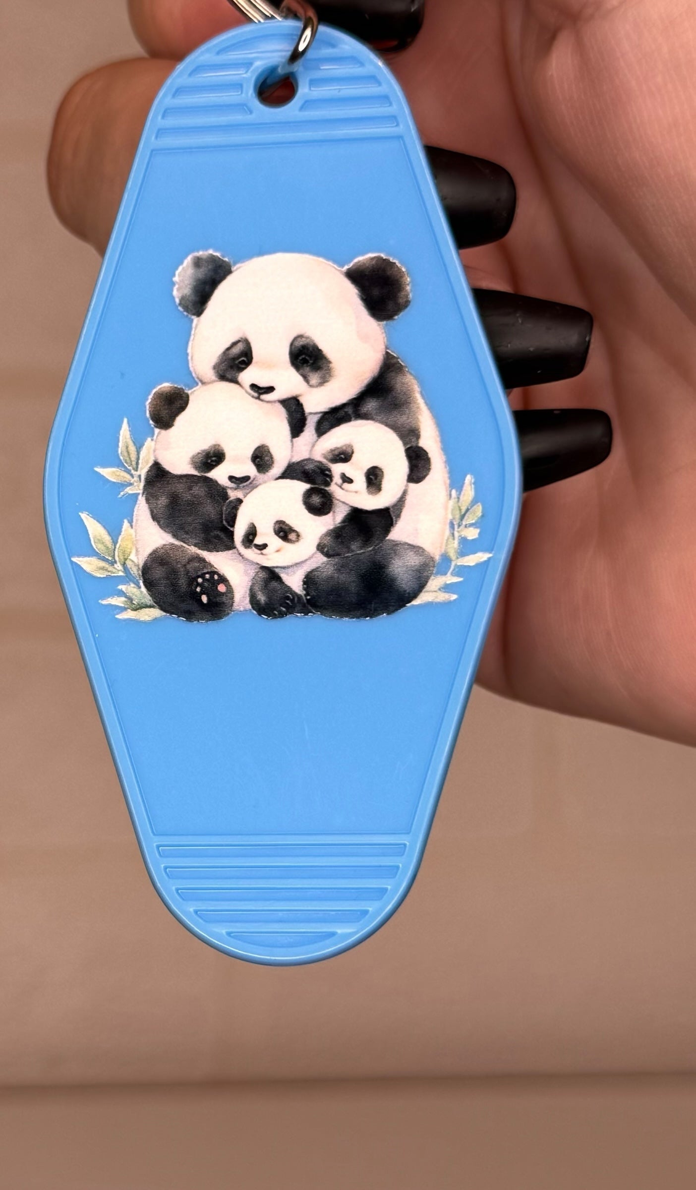 Panda motel keyring