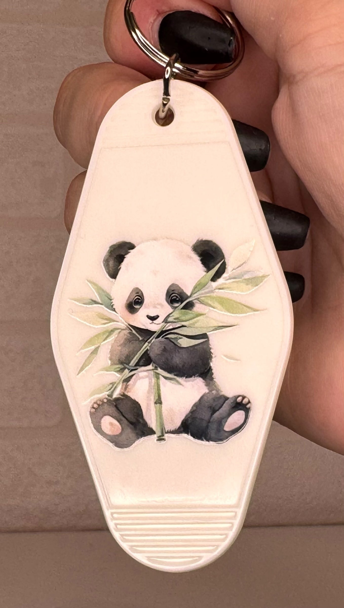 Panda motel keyring