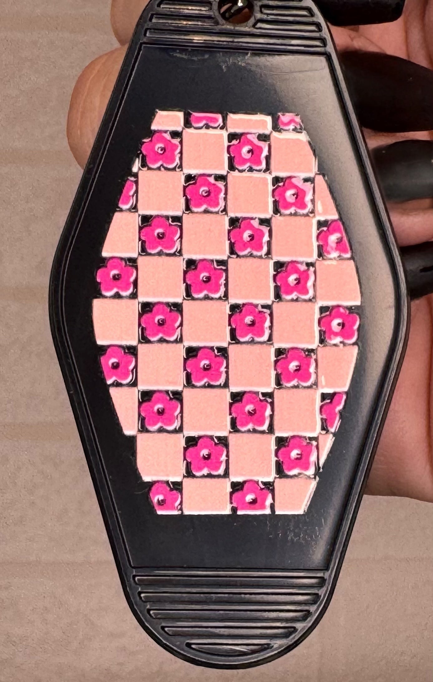 Plant themed Motel keyring