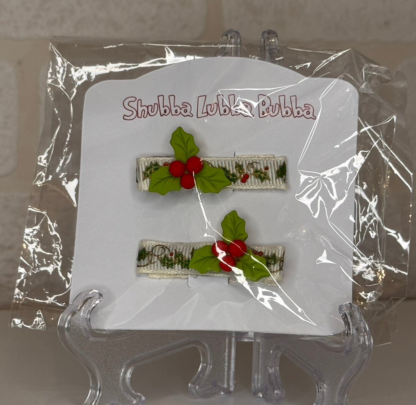 Christmas hair clips