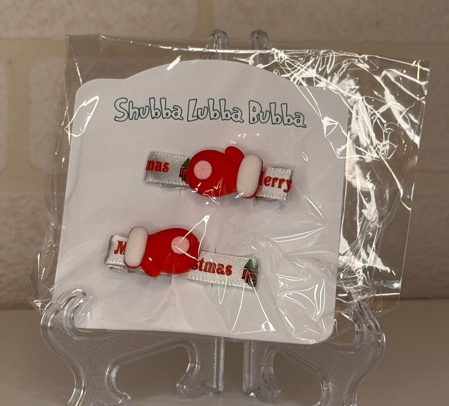 Christmas hair clips