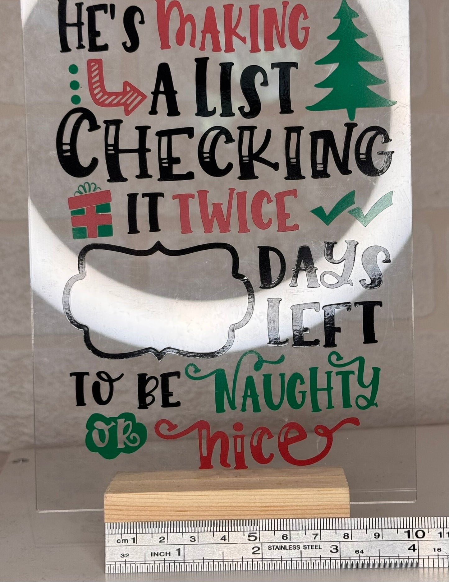 Christmas countdown signs