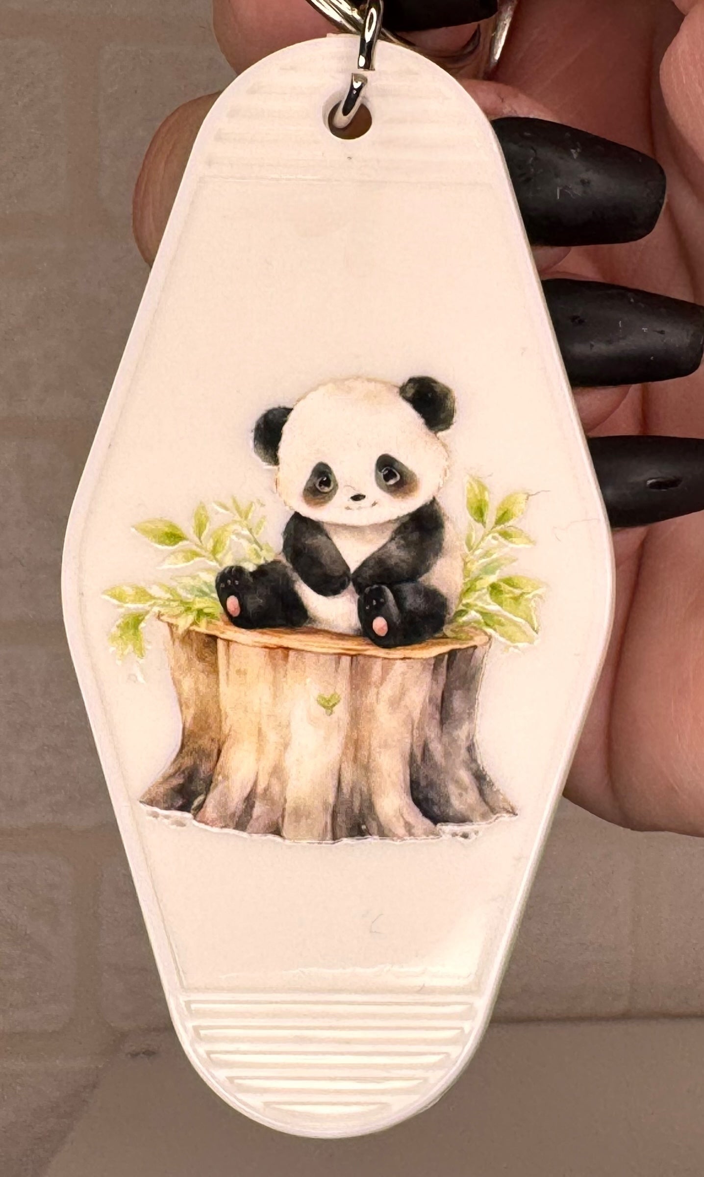 Panda motel keyring