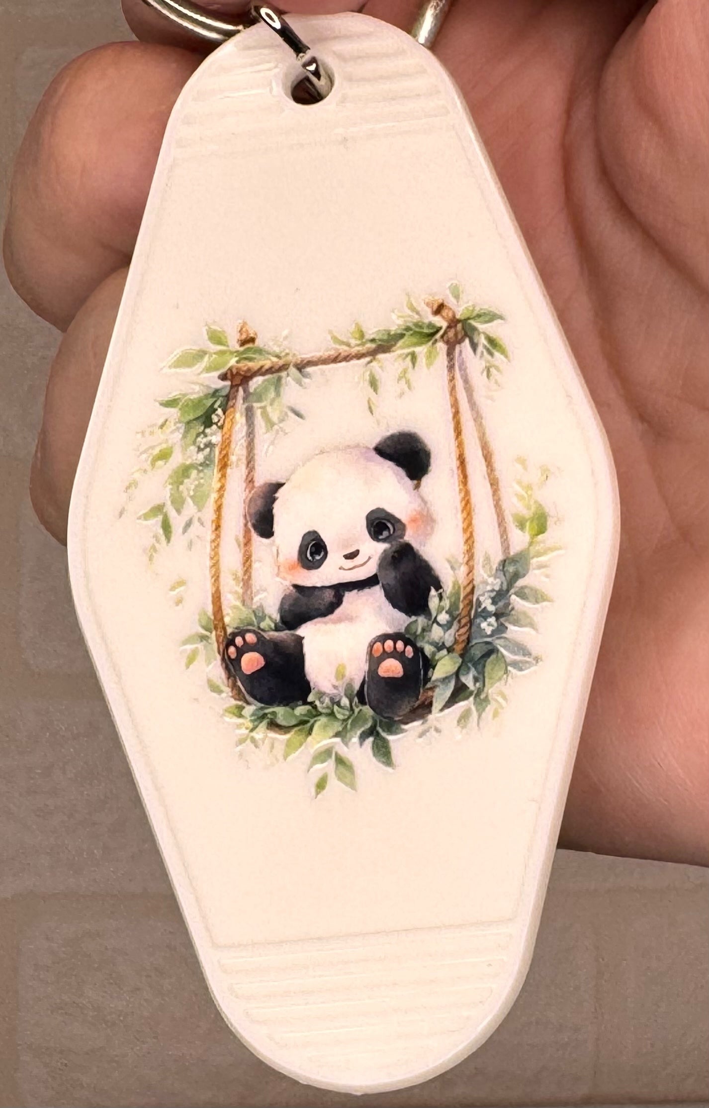 Panda motel keyring