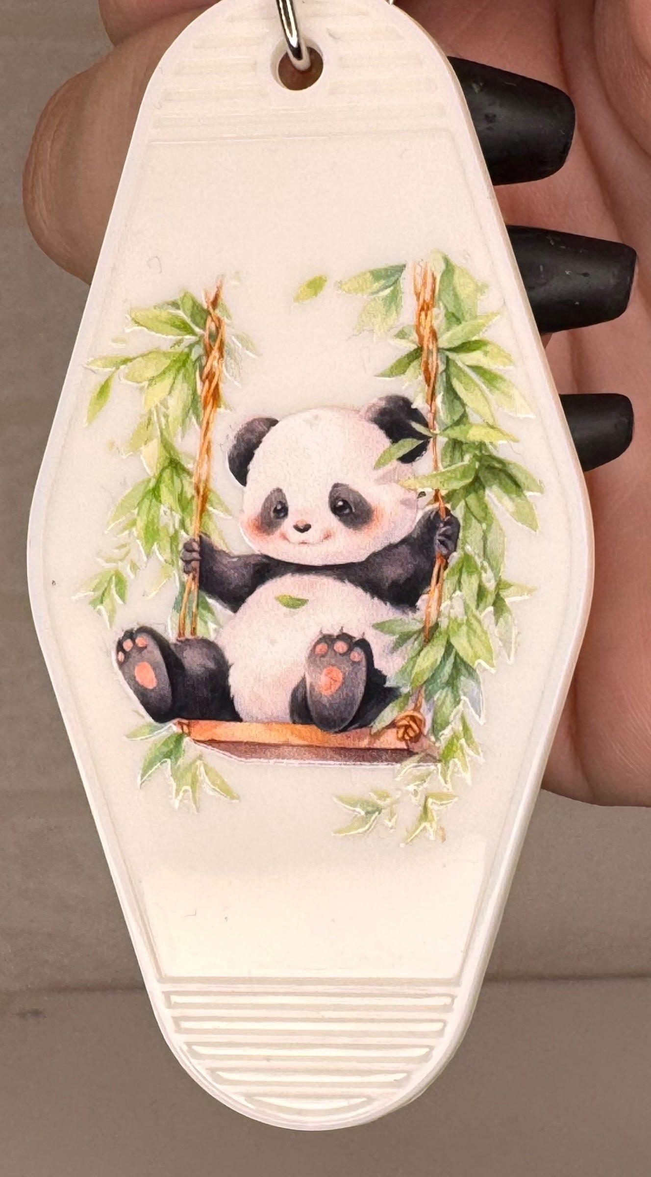 Panda motel keyring