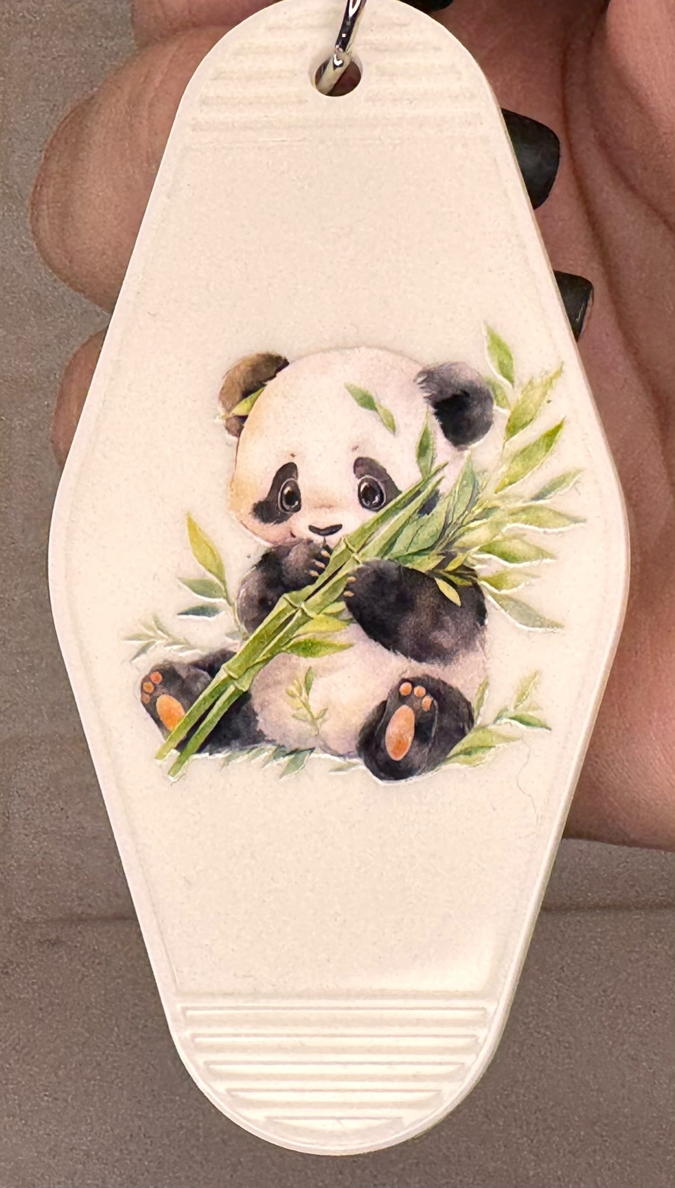 Panda motel keyring