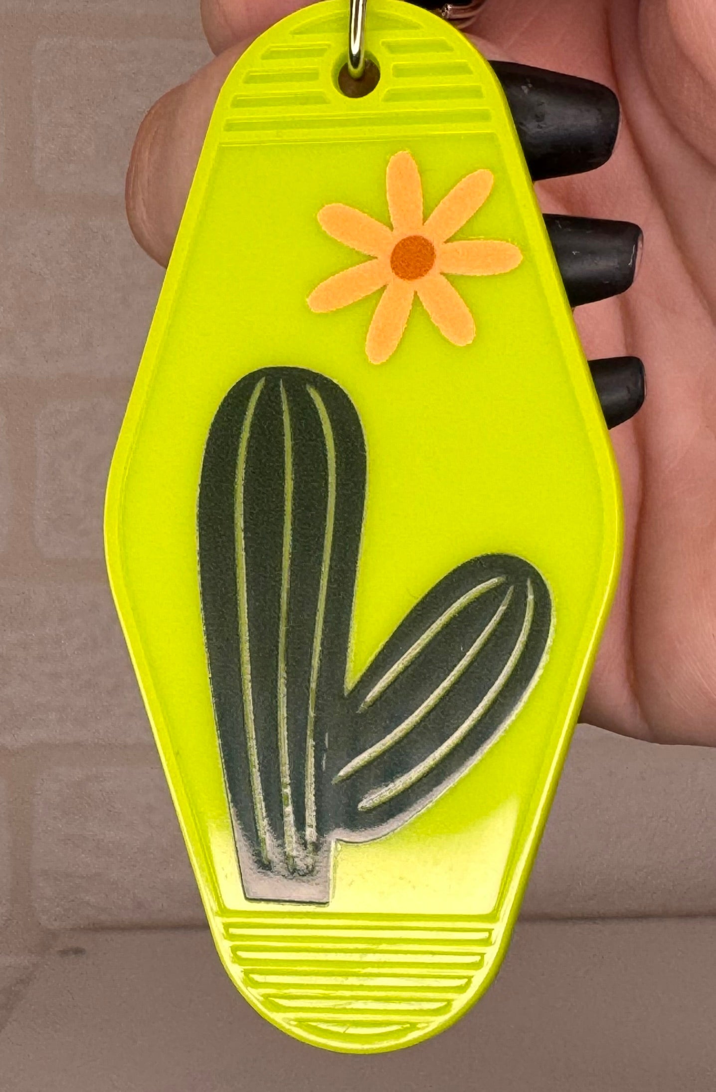 Plant themed Motel keyring