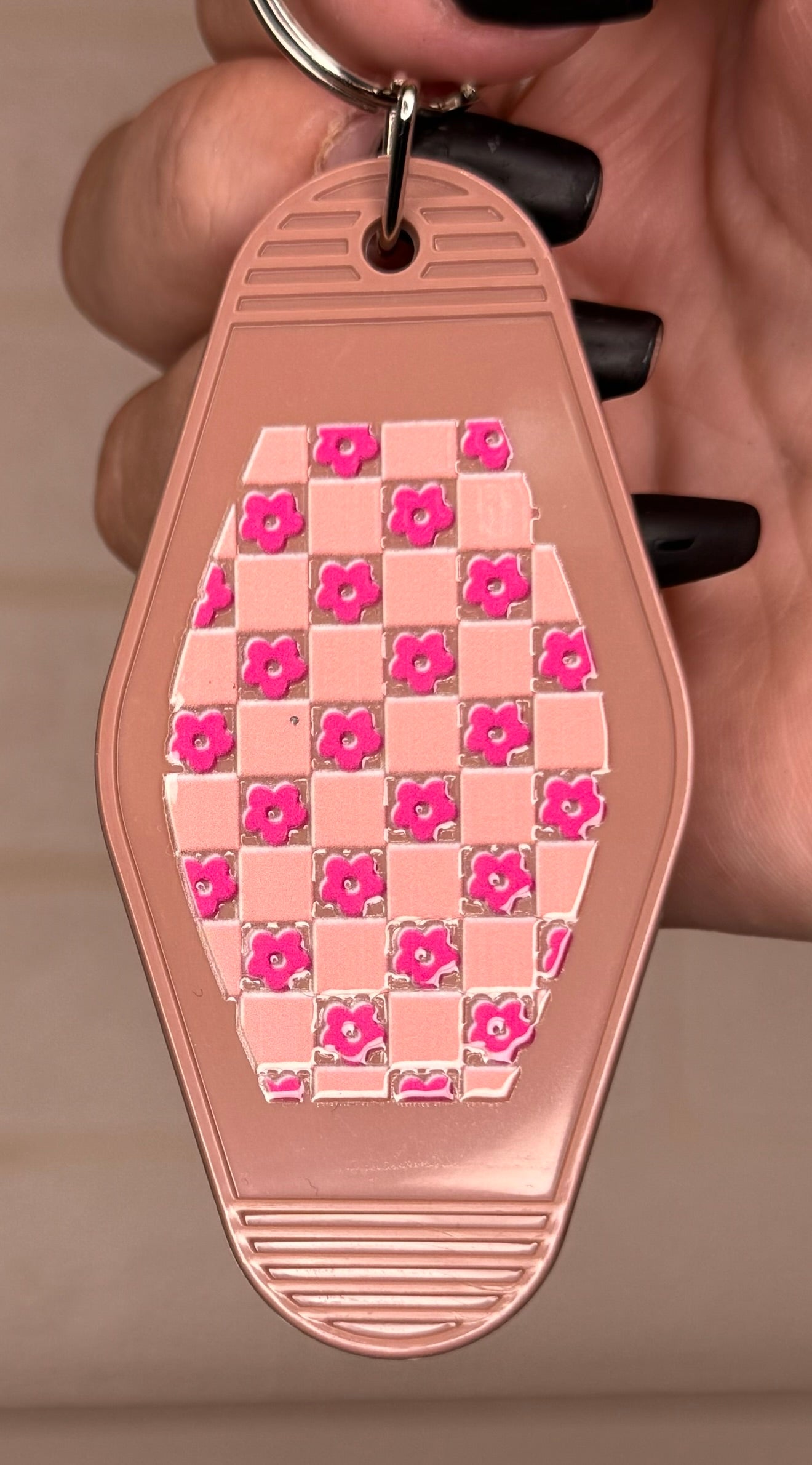 Plant themed Motel keyring