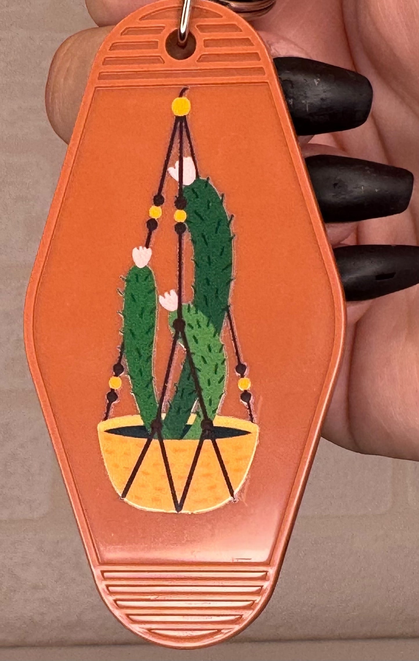 Plant themed Motel keyring