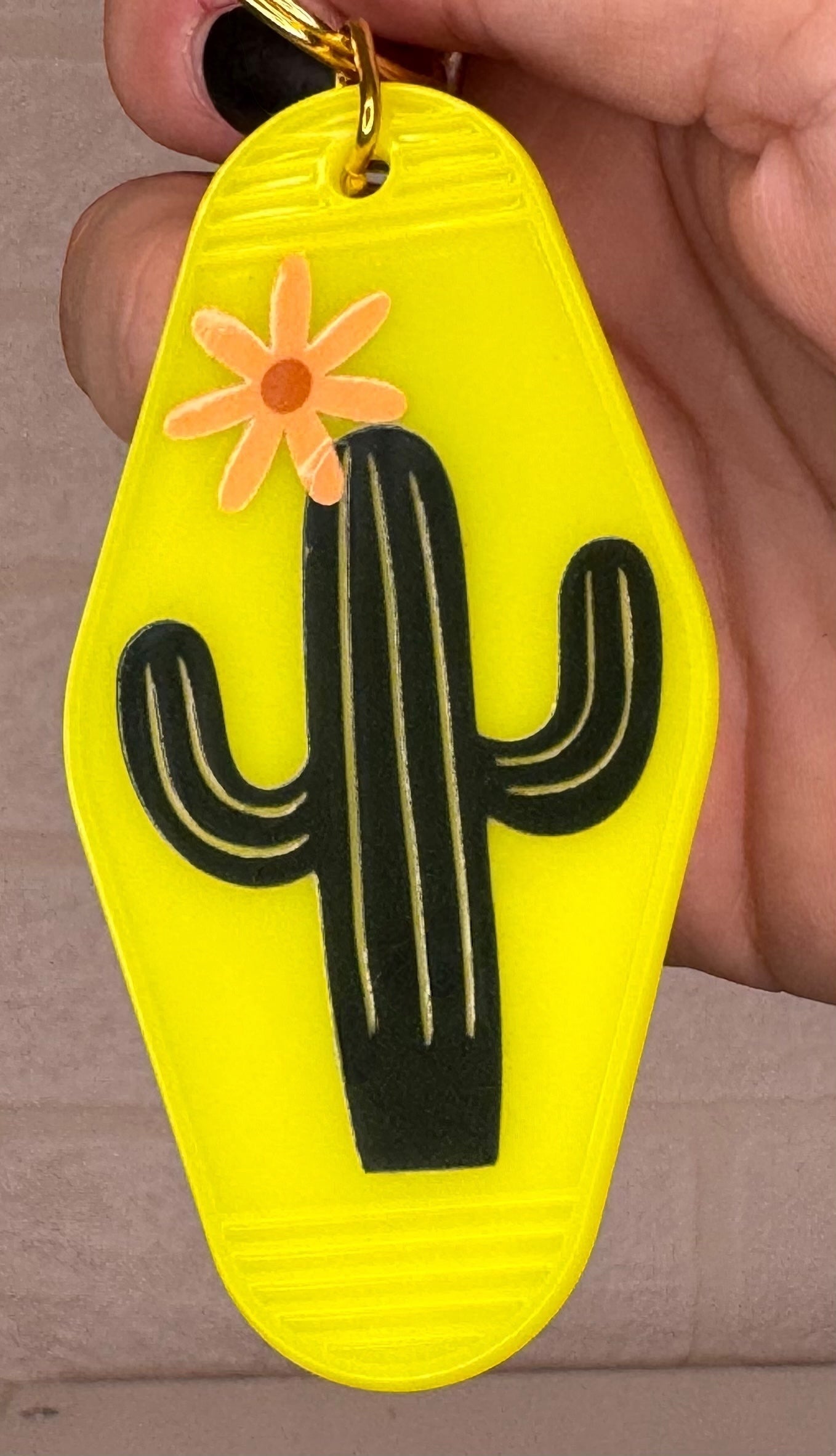 Plant themed Motel keyring