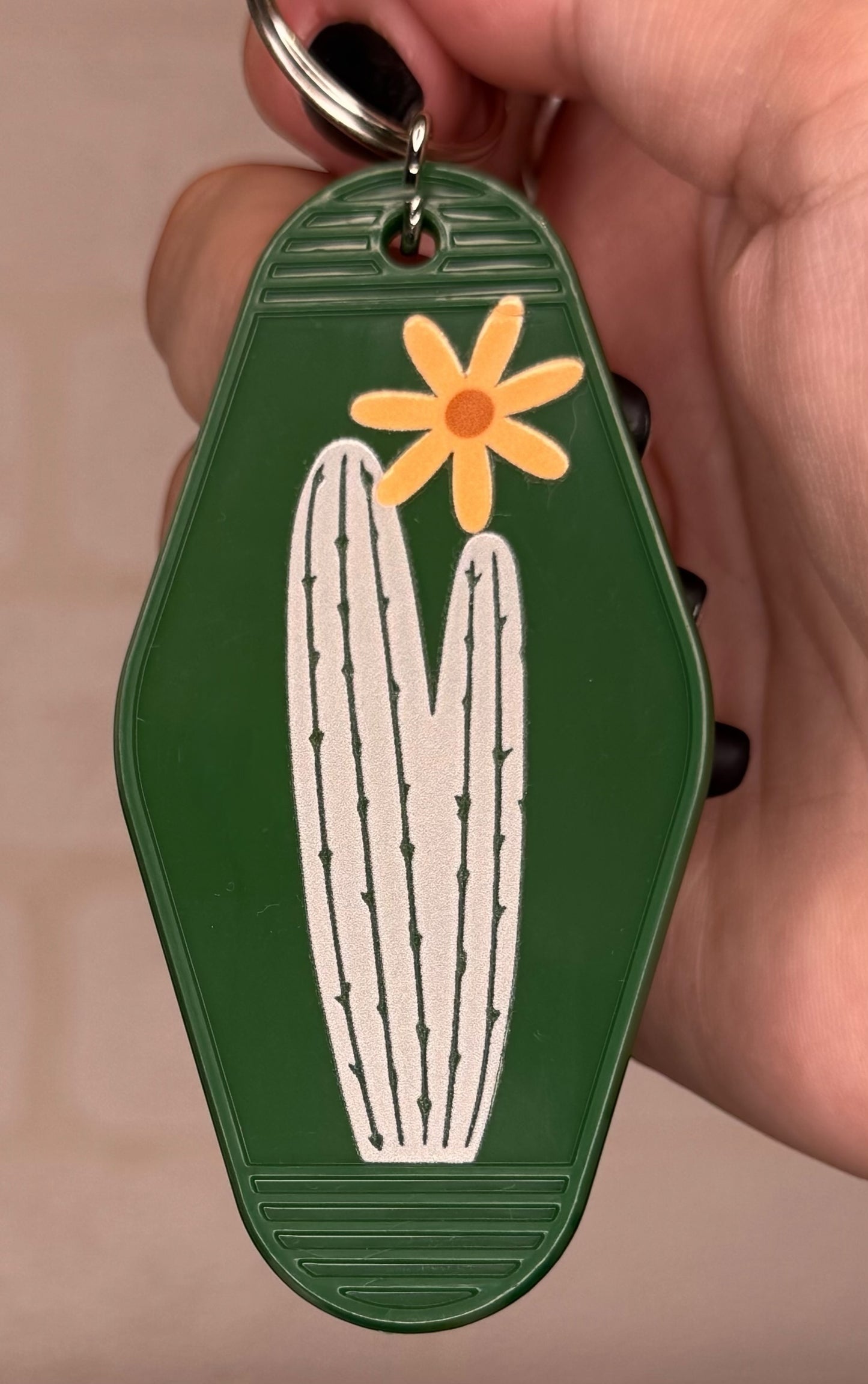 Plant themed Motel keyring