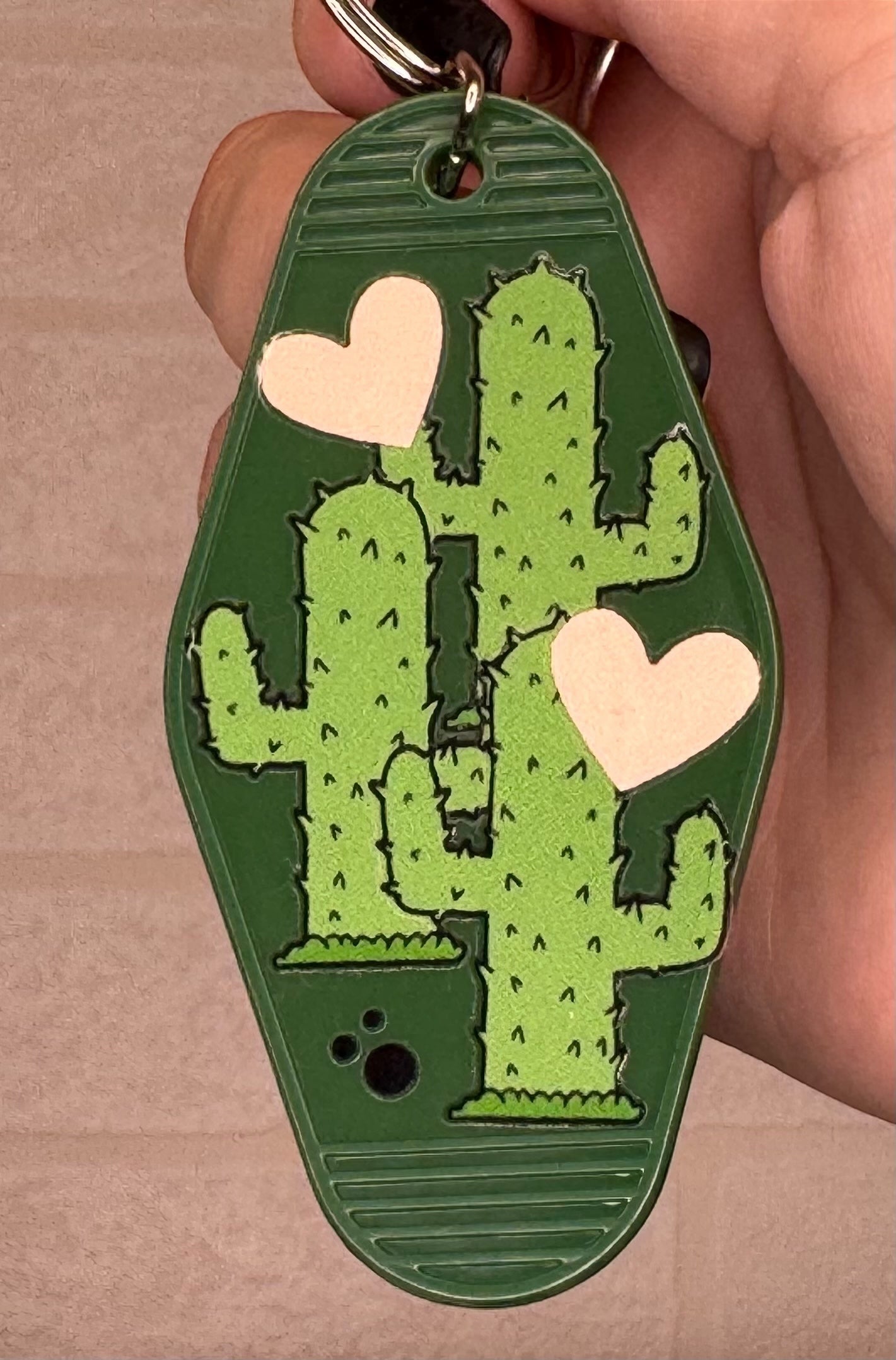 Plant themed Motel keyring