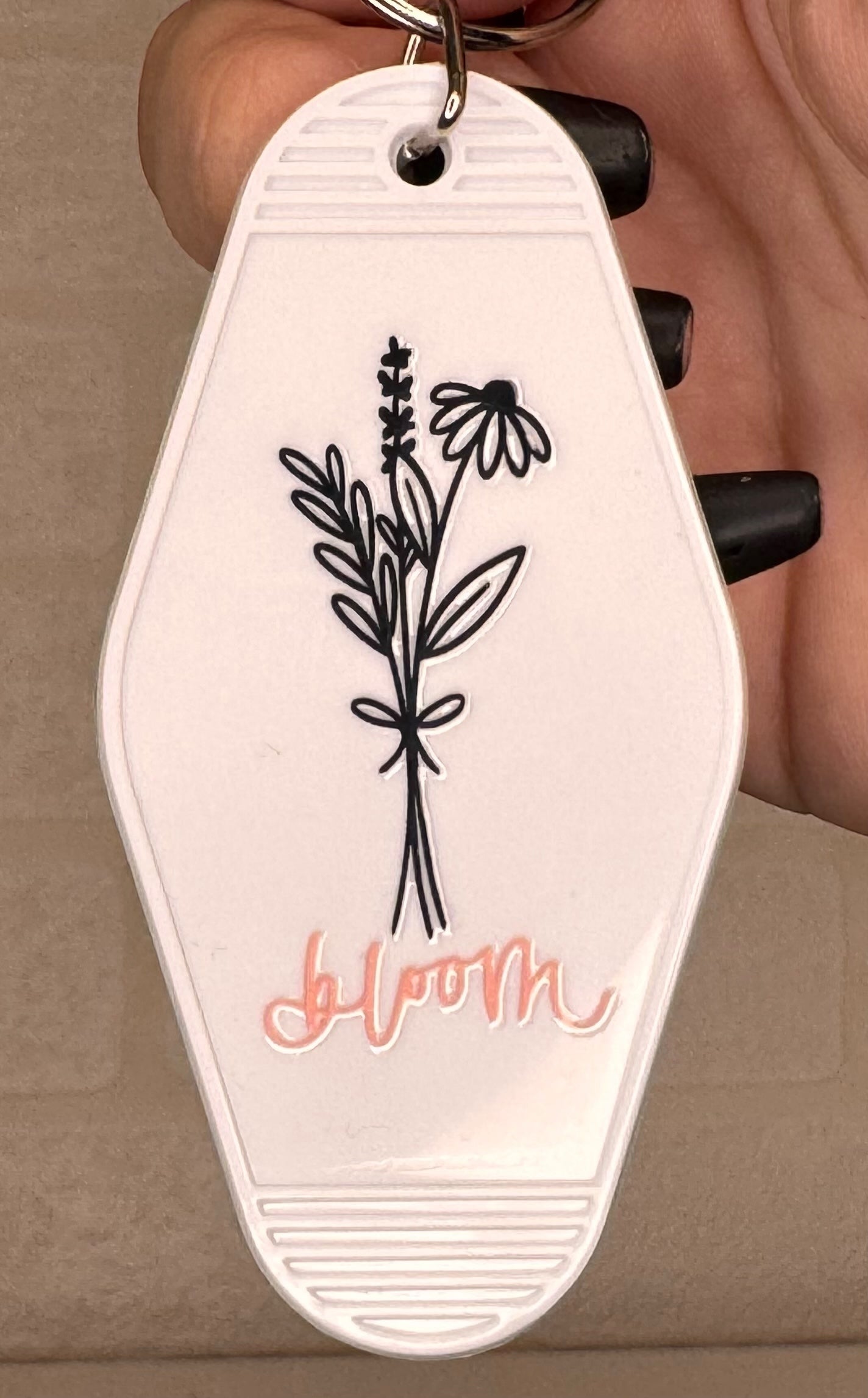 Plant themed Motel keyring