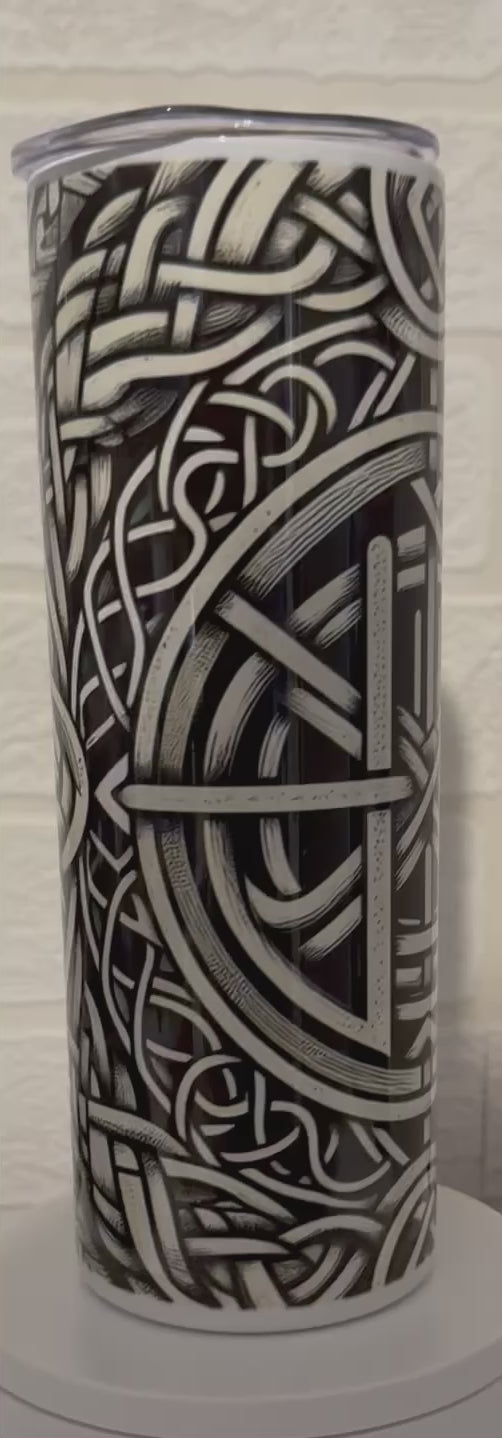Viking knotwork tumbler