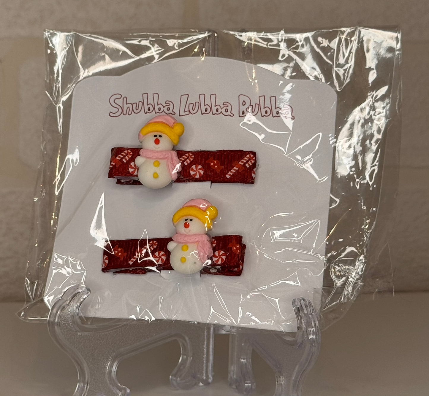 Christmas hair clips