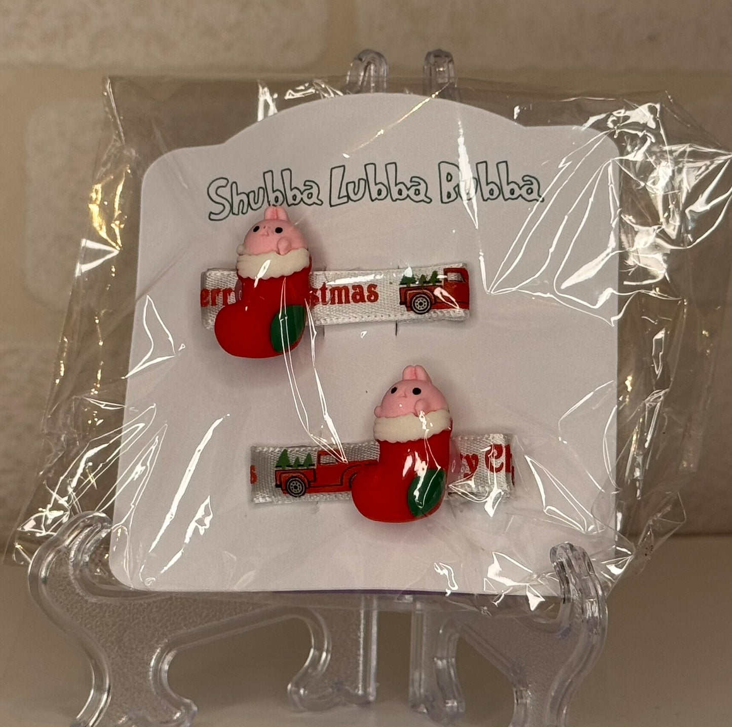 Christmas hair clips