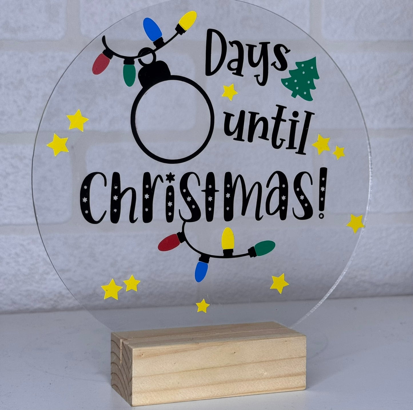 Christmas countdown signs