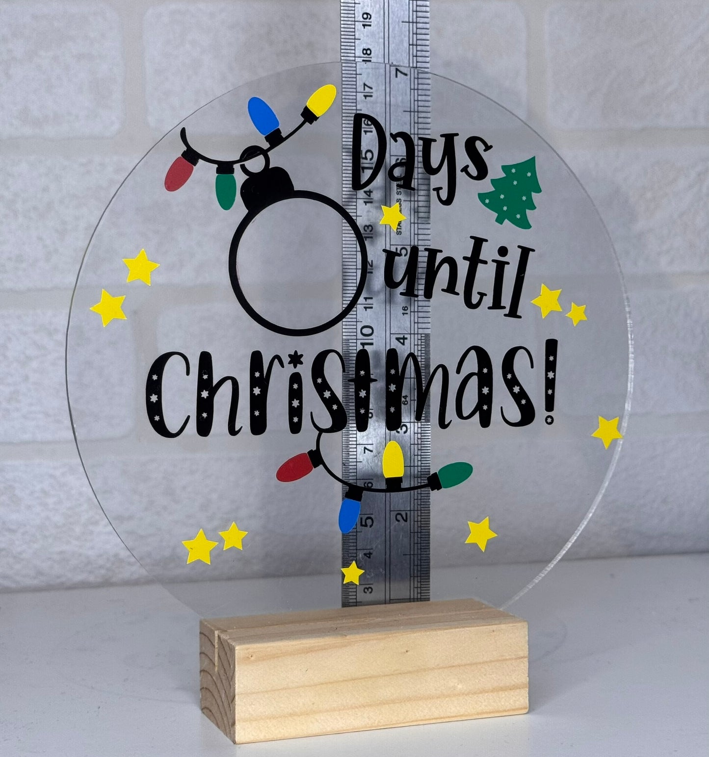 Christmas countdown signs